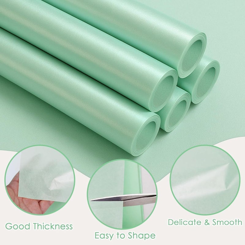 Ethanberg 60 Sheets Gift Wrapping Tissue Paper Bulk, Mint Green Tissue Paper for Gift Bags, Decorative Art Papers for DIY Crafts Wedding Birthday Baby Showers Holiday Party Decor, 20x14 Inches - Image 3